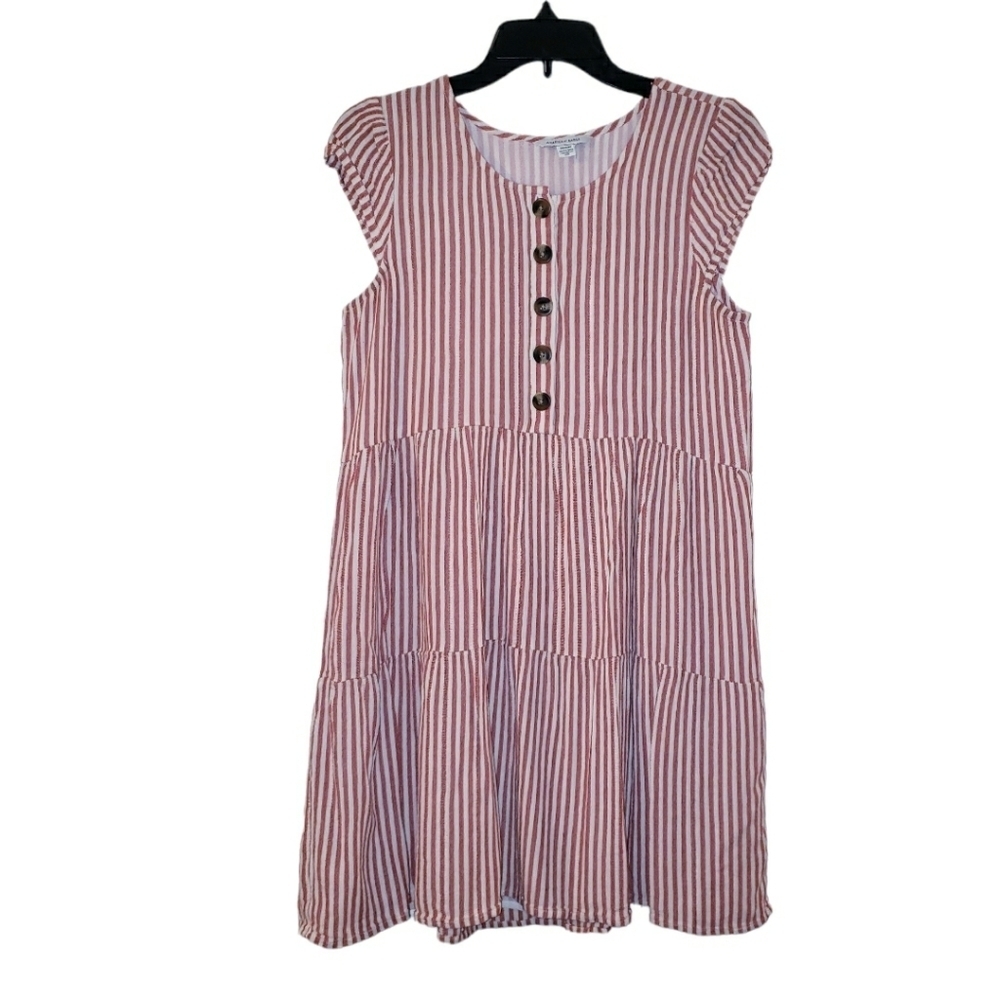 American Eagle Striped Cap Sleeve Mini Dress